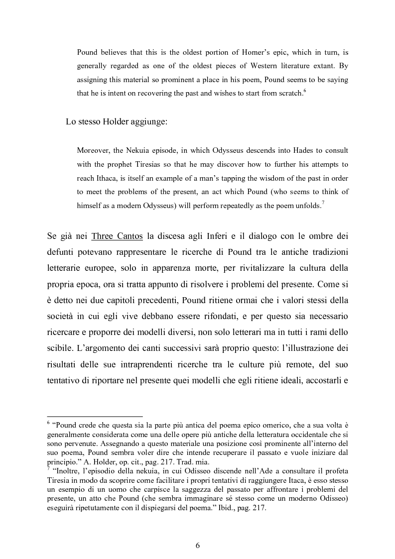 Anteprima della tesi: La figura di Odisseo nel primo Pound, Pagina 6