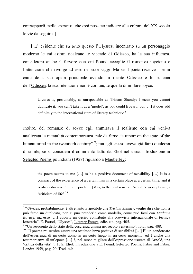 Anteprima della tesi: La figura di Odisseo nel primo Pound, Pagina 7