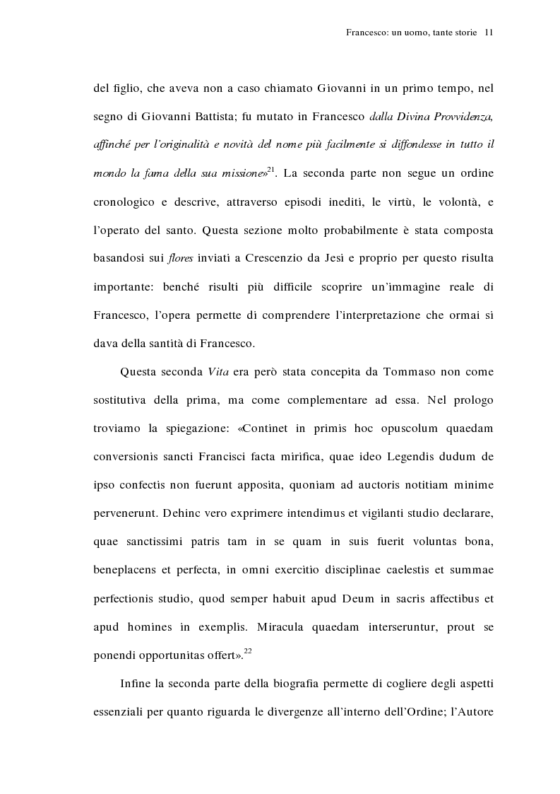 Anteprima della tesi: La ''Legenda maior'' di san Bonaventura nel ms. Vittorio Emanuele 411 della Biblioteca Nazionale di Roma, Pagina 11