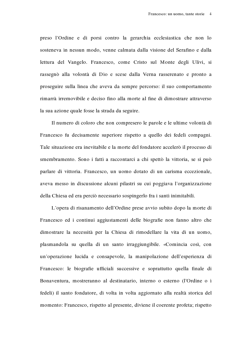 Anteprima della tesi: La ''Legenda maior'' di san Bonaventura nel ms. Vittorio Emanuele 411 della Biblioteca Nazionale di Roma, Pagina 4