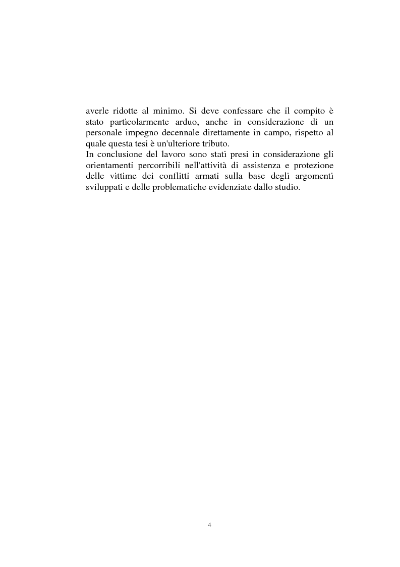 Anteprima della tesi: Diritto internazionale Umanitario - Assistenza e Protezione delle vittime dei conflitti armati, Pagina 4