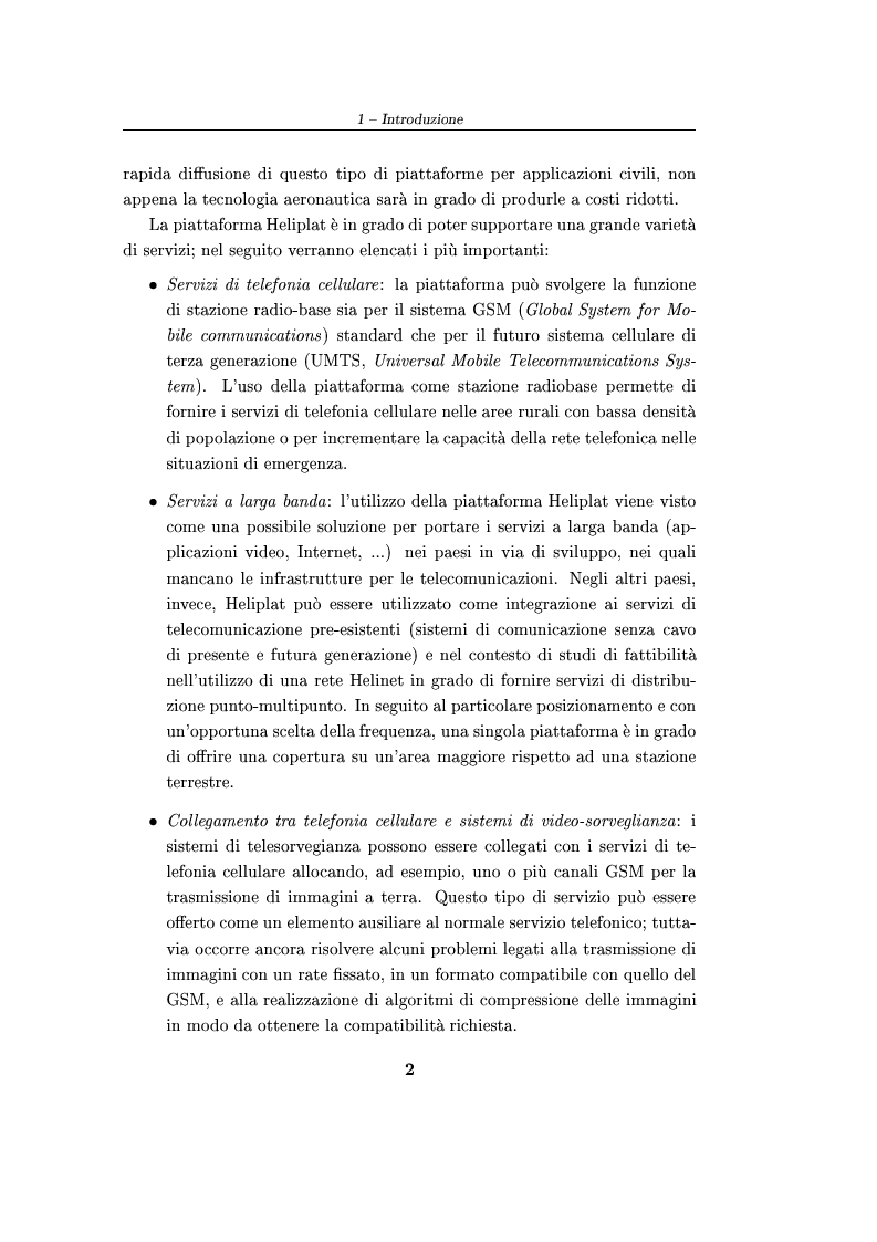 Anteprima della tesi: Sistema di telecomando e telemetria per aerei stratosferici senza pilota: definizione delle specifiche e validazione tramite simulazione, Pagina 2