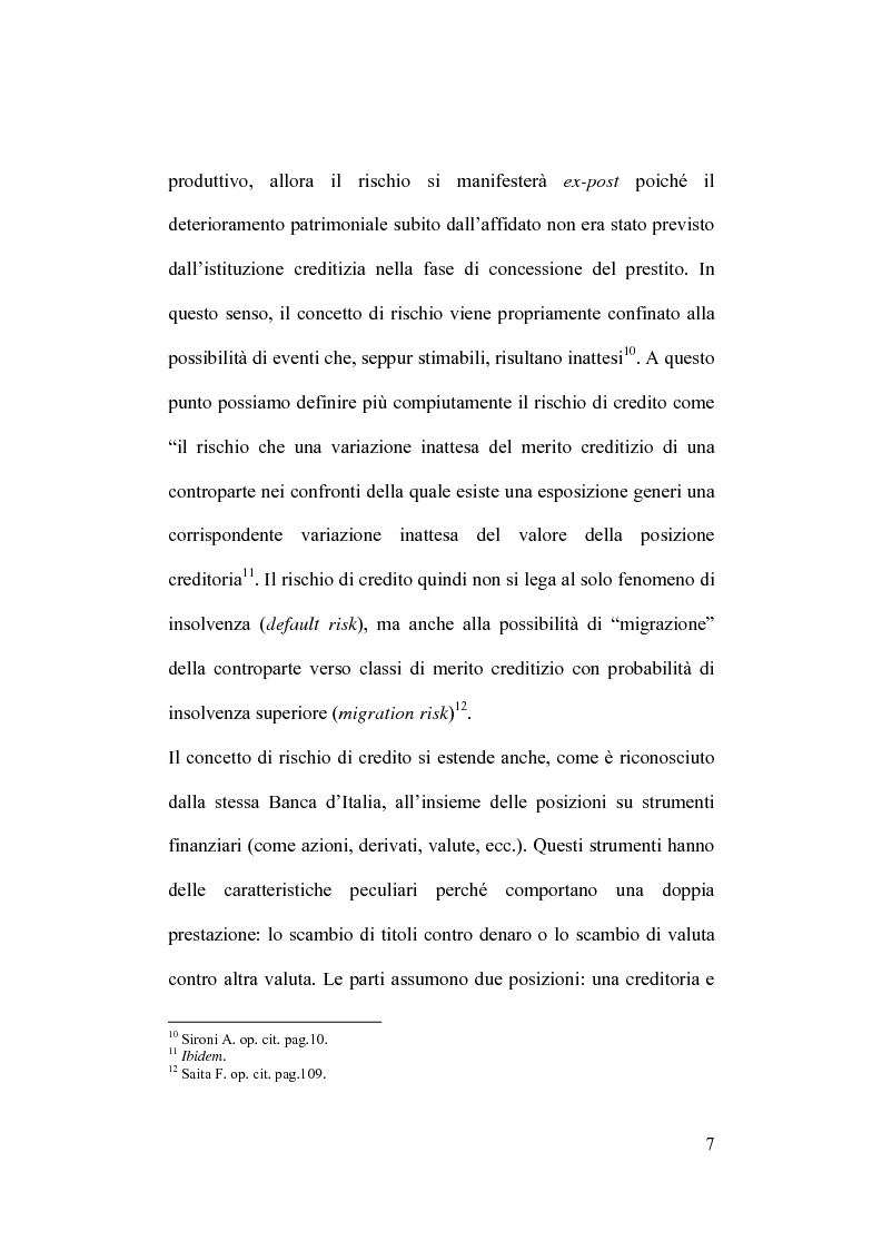 Anteprima della tesi: Rischio operativo e rischio di credito nell'attività bancaria, Pagina 11
