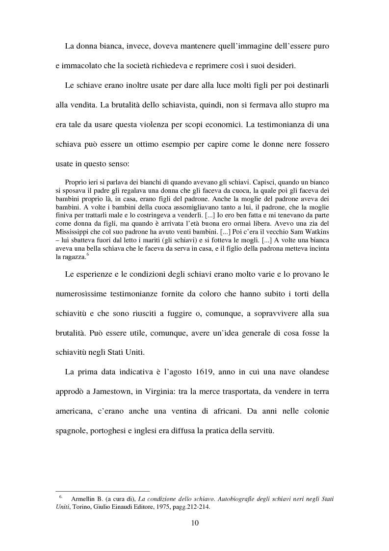 Anteprima della tesi: Da Frederick Douglass a Malcolm X: letteratura e identità, Pagina 10