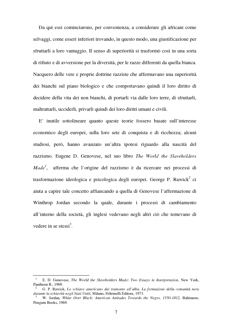 Anteprima della tesi: Da Frederick Douglass a Malcolm X: letteratura e identità, Pagina 7