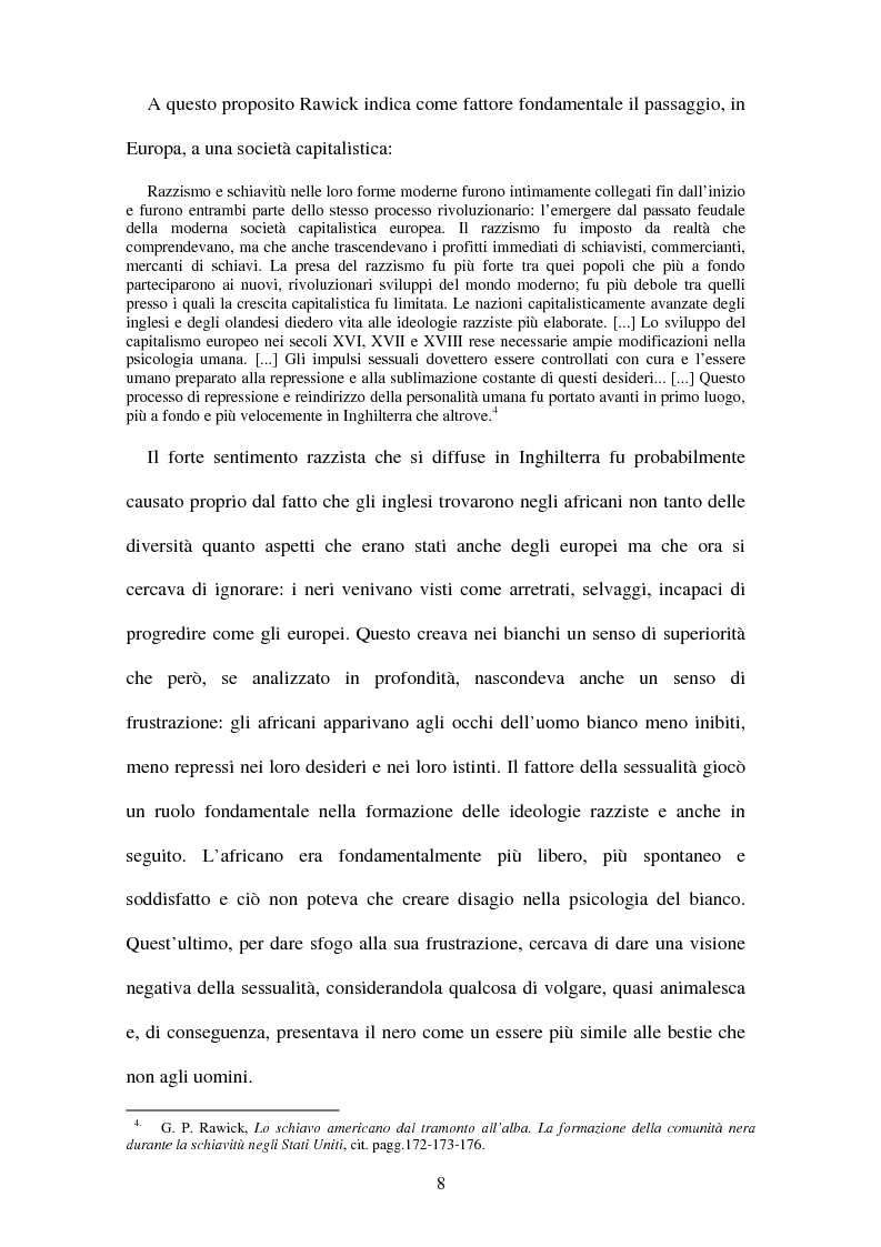 Anteprima della tesi: Da Frederick Douglass a Malcolm X: letteratura e identità, Pagina 8