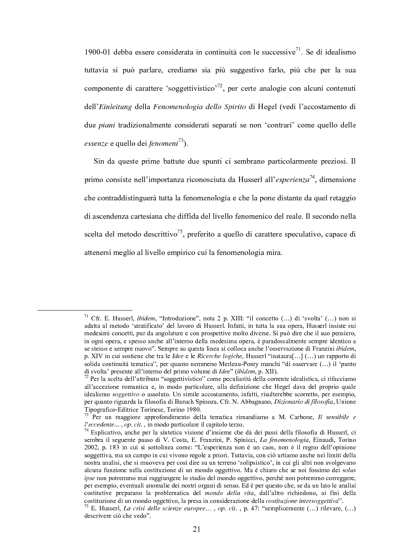 Anteprima della tesi: 'La filosofia oggi': Merleau-Ponty a partire da Husserl e da Heidegger nel corso dal Collège de France del 1958-59, Pagina 15