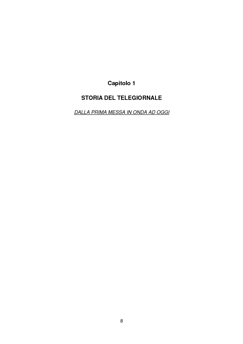Anteprima della tesi: L'allestimento degli spazi destinati alla comunicazione: progetto di un nuovo set e redazione di un telegiornale: il tg5, Pagina 1