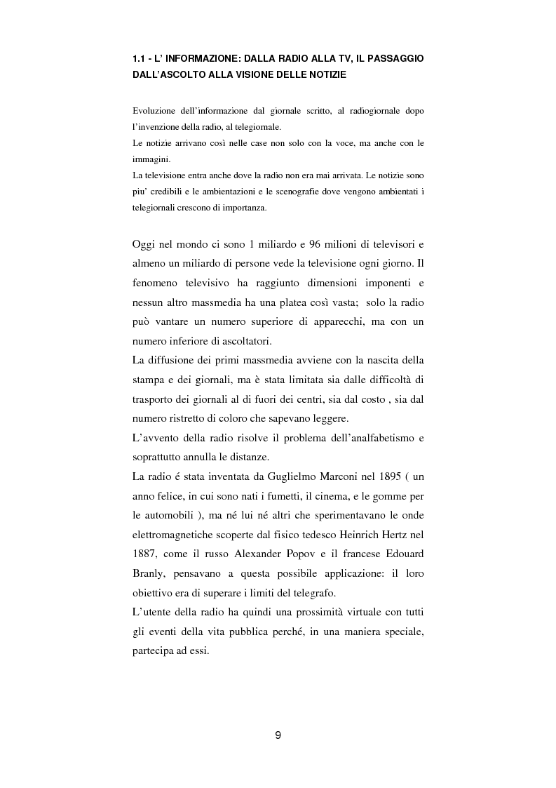Anteprima della tesi: L'allestimento degli spazi destinati alla comunicazione: progetto di un nuovo set e redazione di un telegiornale: il tg5, Pagina 2
