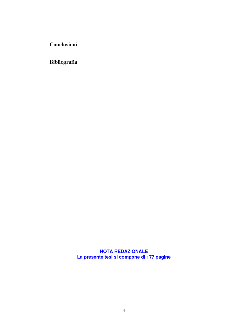Indice della tesi: Attrattività dei mercati internazionali:scelta del paese obiettivo e strategie di ingresso.Il caso Landqart, Pagina 3