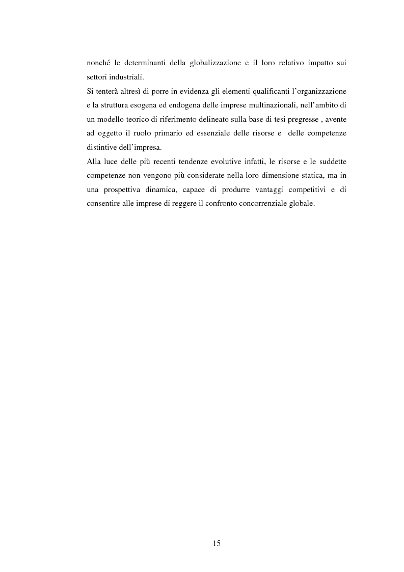 Anteprima della tesi: Attrattività dei mercati internazionali:scelta del paese obiettivo e strategie di ingresso.Il caso Landqart, Pagina 11