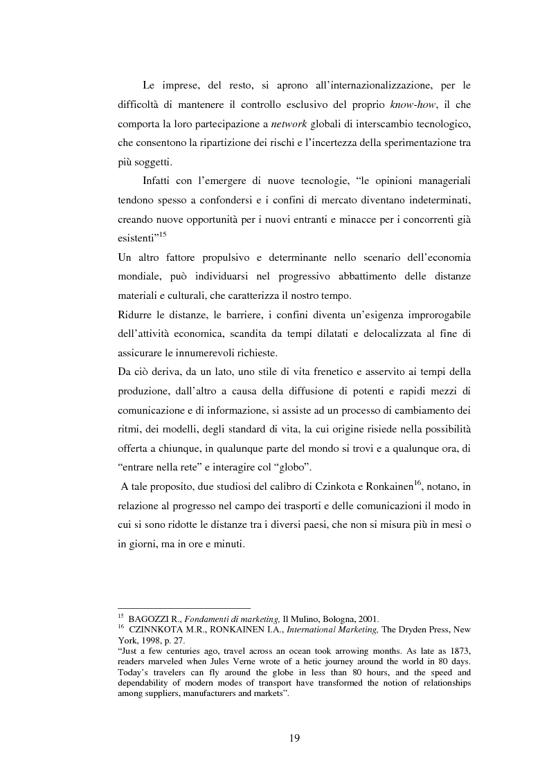 Anteprima della tesi: Attrattività dei mercati internazionali:scelta del paese obiettivo e strategie di ingresso.Il caso Landqart, Pagina 15
