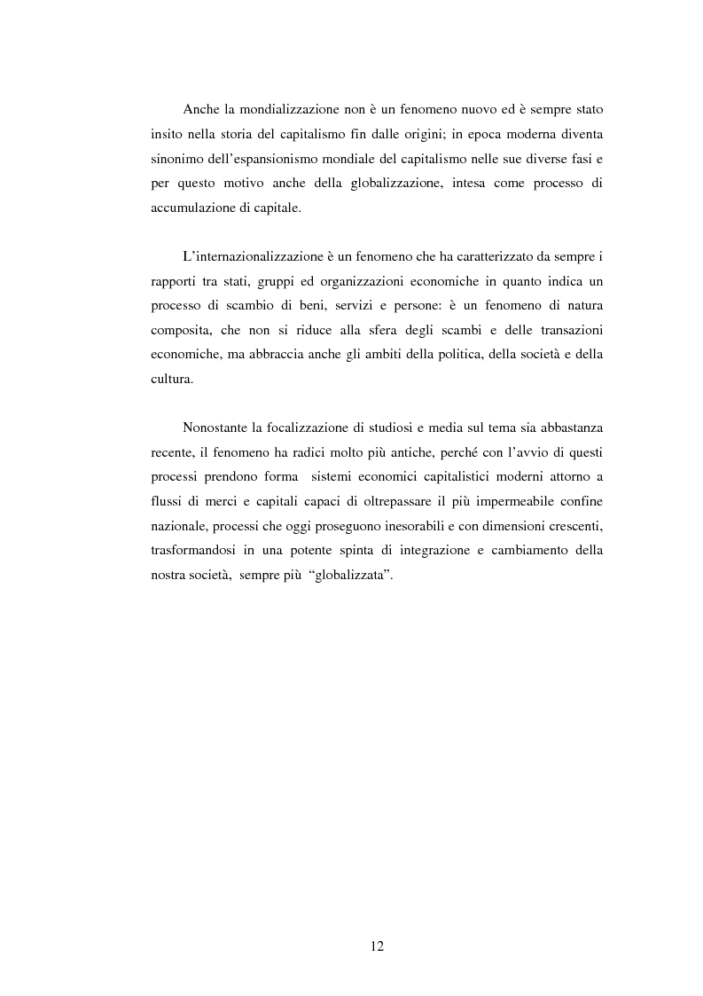 Anteprima della tesi: Attrattività dei mercati internazionali:scelta del paese obiettivo e strategie di ingresso.Il caso Landqart, Pagina 8