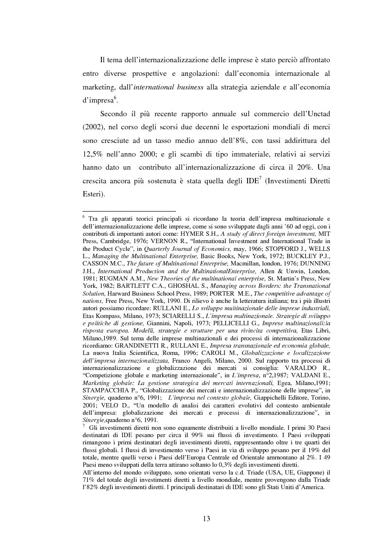 Anteprima della tesi: Attrattività dei mercati internazionali:scelta del paese obiettivo e strategie di ingresso.Il caso Landqart, Pagina 9