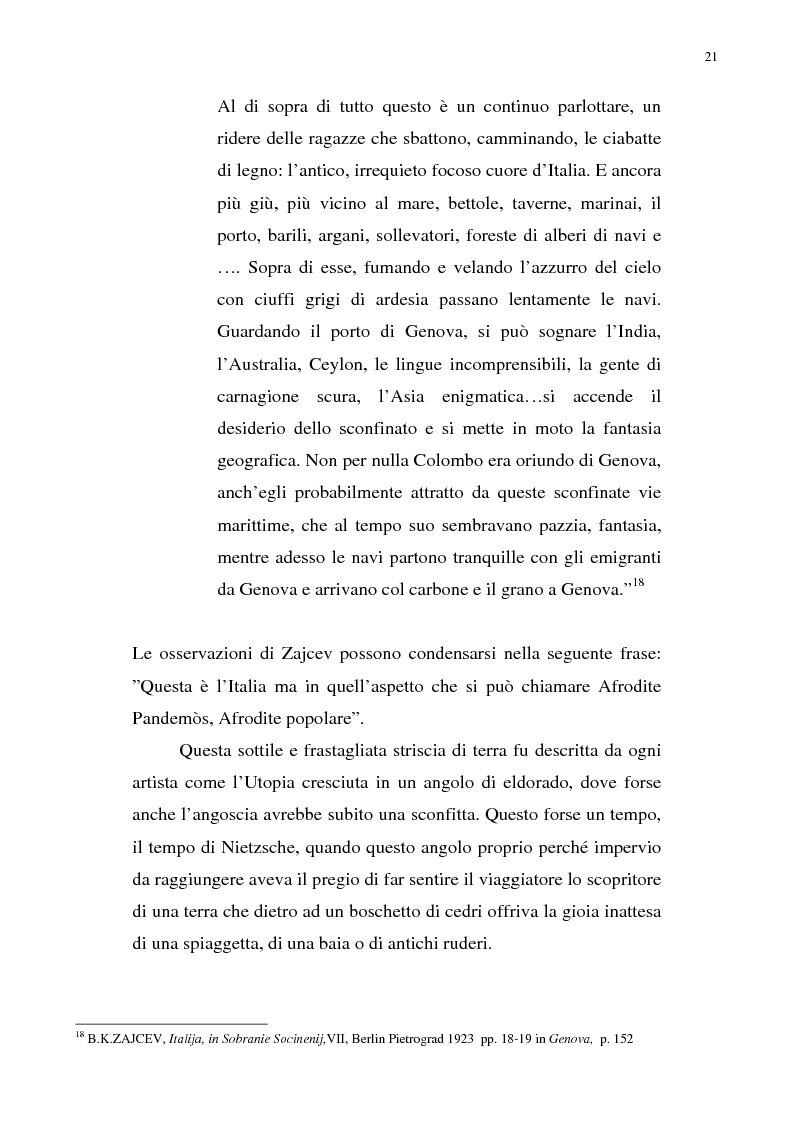 Anteprima della tesi: Nietzsche, la Liguria e Genova: i luoghi come archetipi., Pagina 14
