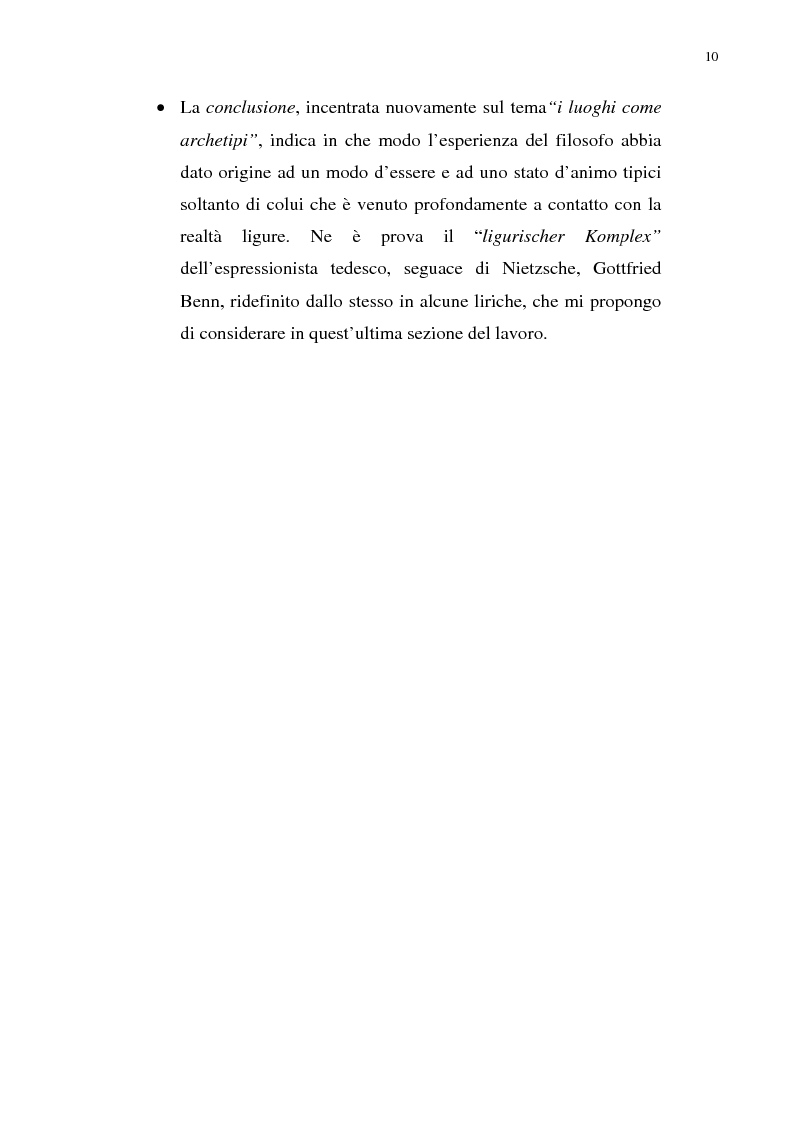 Anteprima della tesi: Nietzsche, la Liguria e Genova: i luoghi come archetipi., Pagina 3