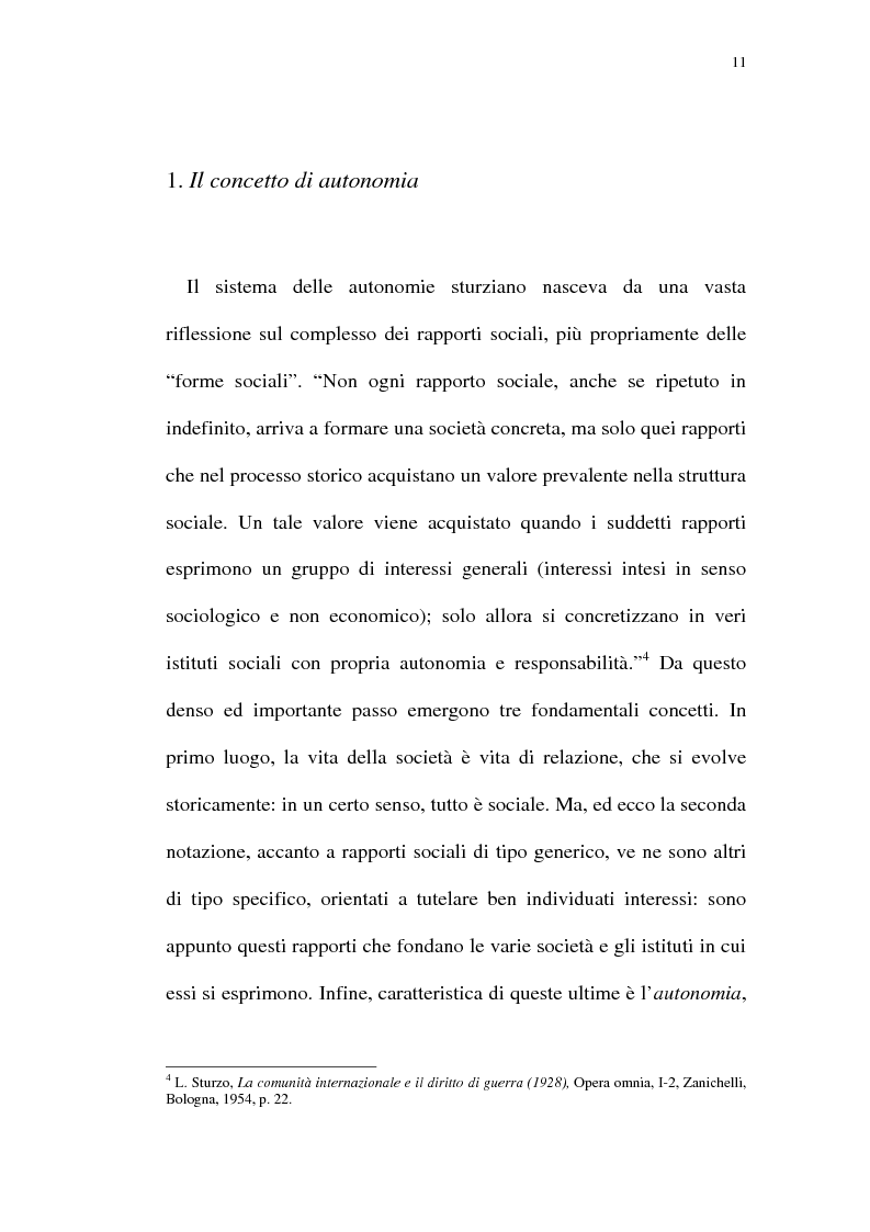 Anteprima della tesi: Progetti di regionalismo in Italia alla vigilia dell'avvento del fascismo. La posizione del Partito Popolare Italiano., Pagina 6