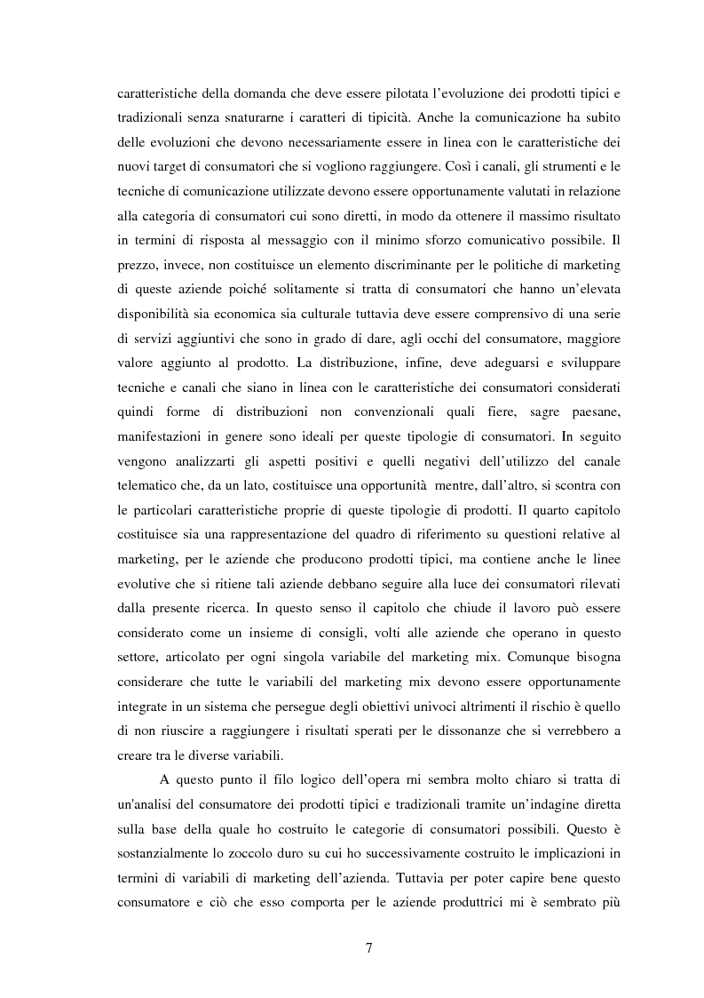 Anteprima della tesi: Significati assegnati dai consumatori ai prodotti alimentari tipici. Il caso di due Presìdi Sloow Food della Sicilia., Pagina 5
