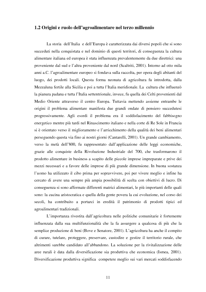 Anteprima della tesi: Significati assegnati dai consumatori ai prodotti alimentari tipici. Il caso di due Presìdi Sloow Food della Sicilia., Pagina 9