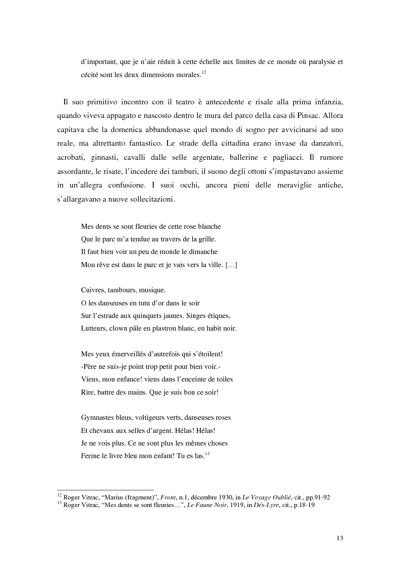 Anteprima della tesi: La mistica nuda della scena. Roger Vitrac: un uomo di teatro, Pagina 13