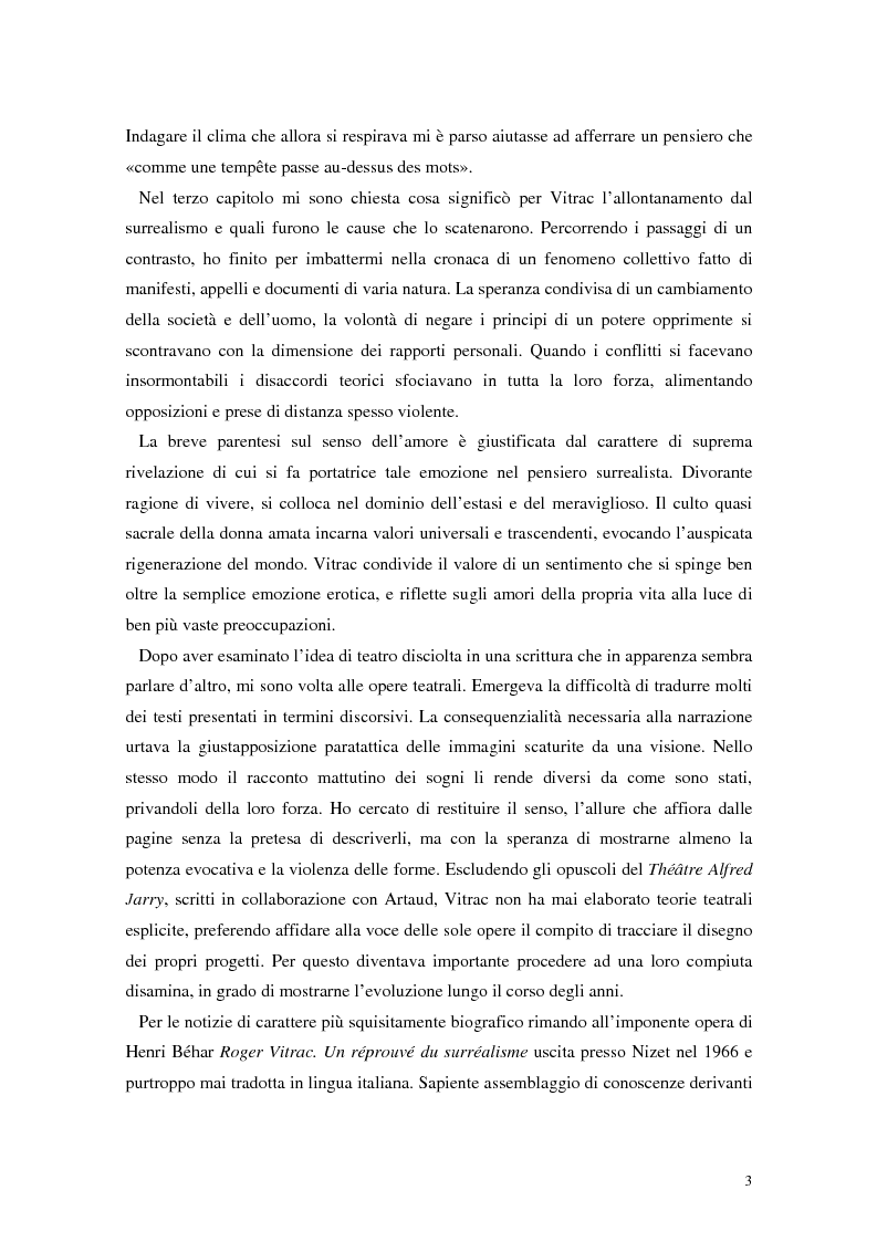 Anteprima della tesi: La mistica nuda della scena. Roger Vitrac: un uomo di teatro, Pagina 3