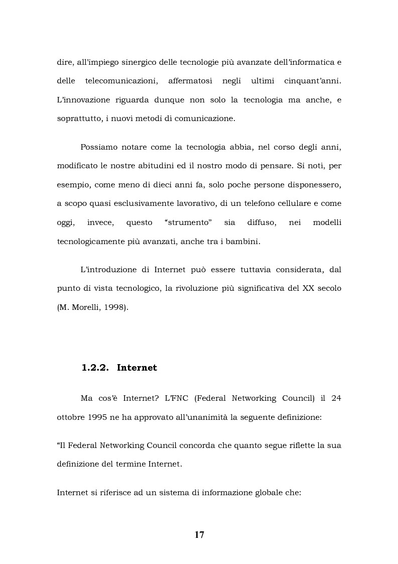 Anteprima della tesi: Tecnologie Informatiche e Internet Marketing, Pagina 13