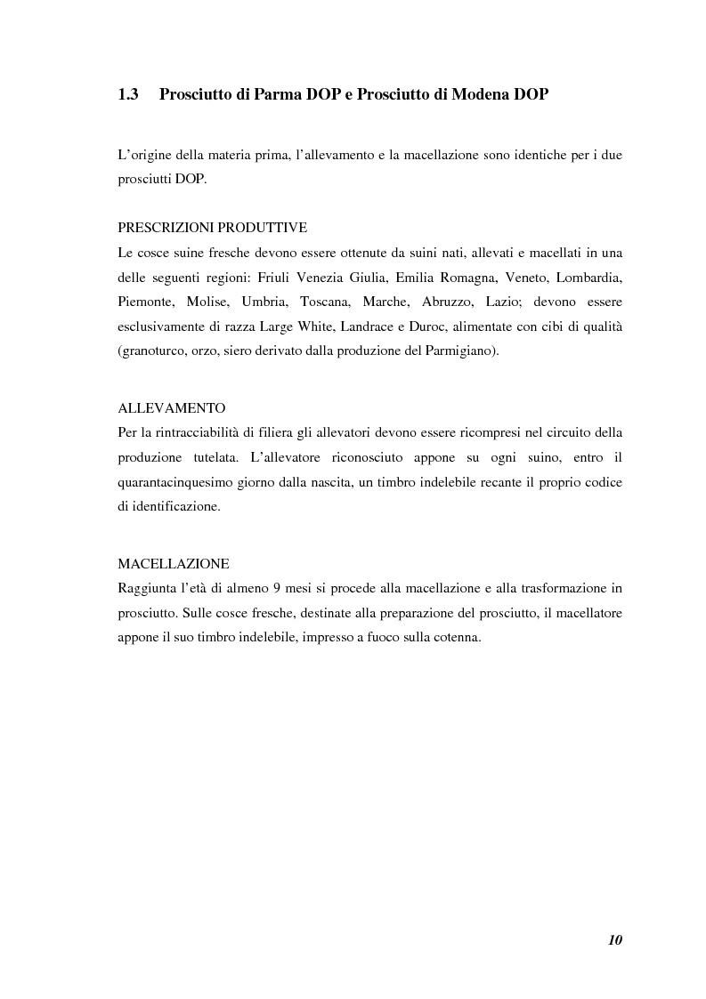 Anteprima della tesi: Prodotti tipici, azioni di marketing ed educazione alimentare: l'esperienza nelle scuole primarie di Reggio Emilia, Pagina 12