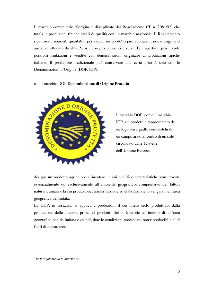 Anteprima della tesi: Prodotti tipici, azioni di marketing ed educazione alimentare: l'esperienza nelle scuole primarie di Reggio Emilia, Pagina 4