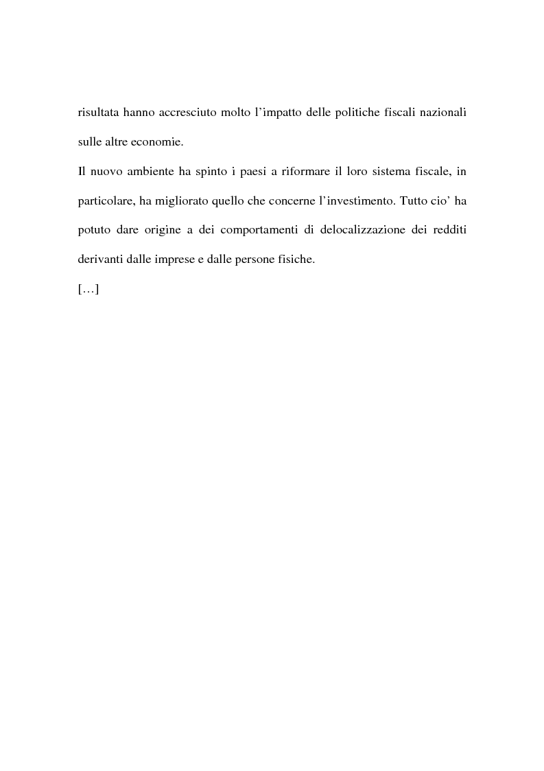 Anteprima della tesi: La concorrenza e la collaborazione fiscale (UE e OCSE), Pagina 5