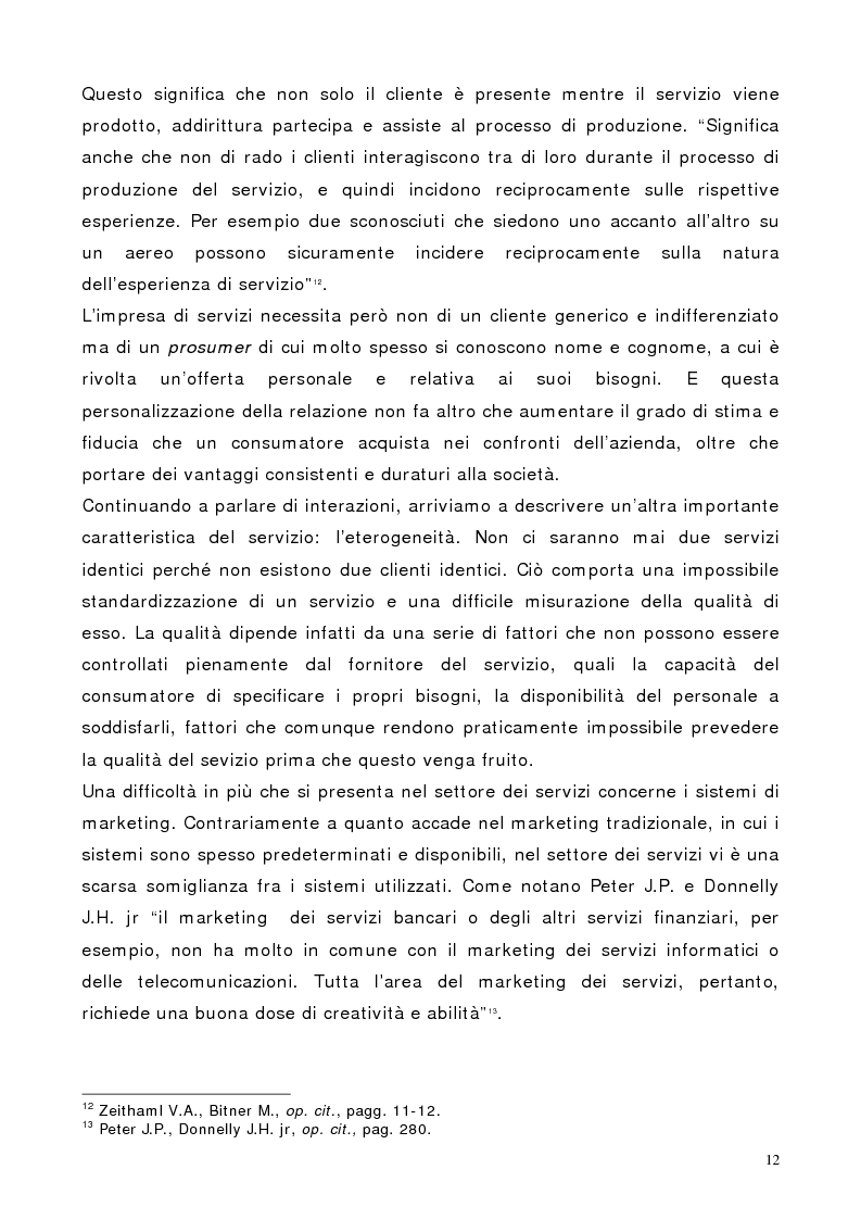 Anteprima della tesi: Il marketing dei servizi nel settore delle compagnie aeree. Il caso Air One., Pagina 10