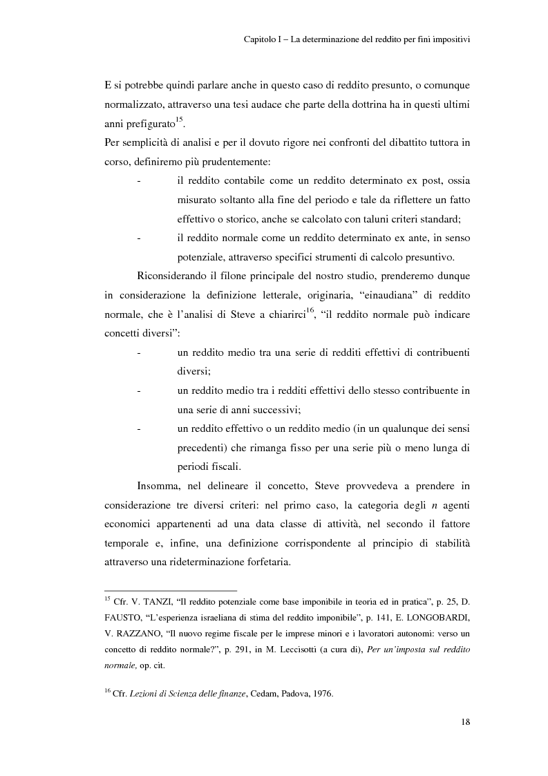 Anteprima della tesi: Gli studi di settore: un trade-off tra semplicità amministrativa ed equità del prelievo, Pagina 14