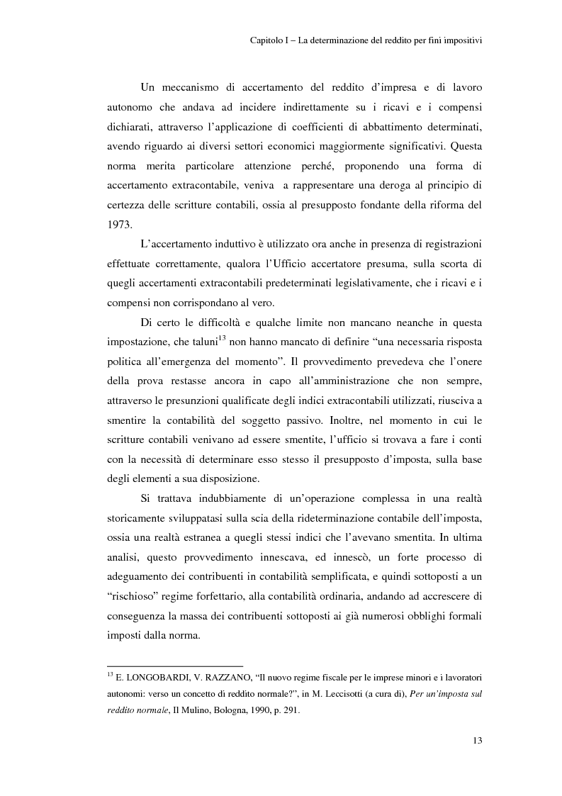 Anteprima della tesi: Gli studi di settore: un trade-off tra semplicità amministrativa ed equità del prelievo, Pagina 9