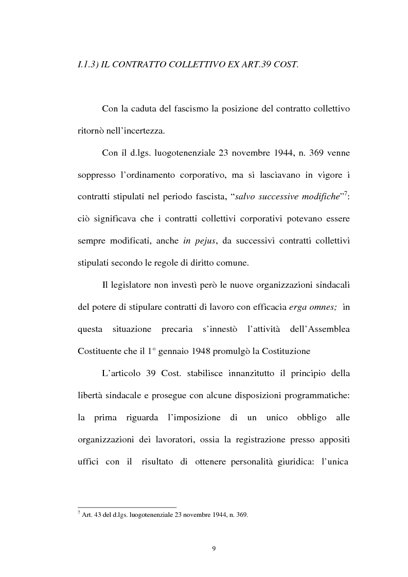 Anteprima della tesi: La flessibilità ed il contratto collettivo nazionale bancari, Pagina 9