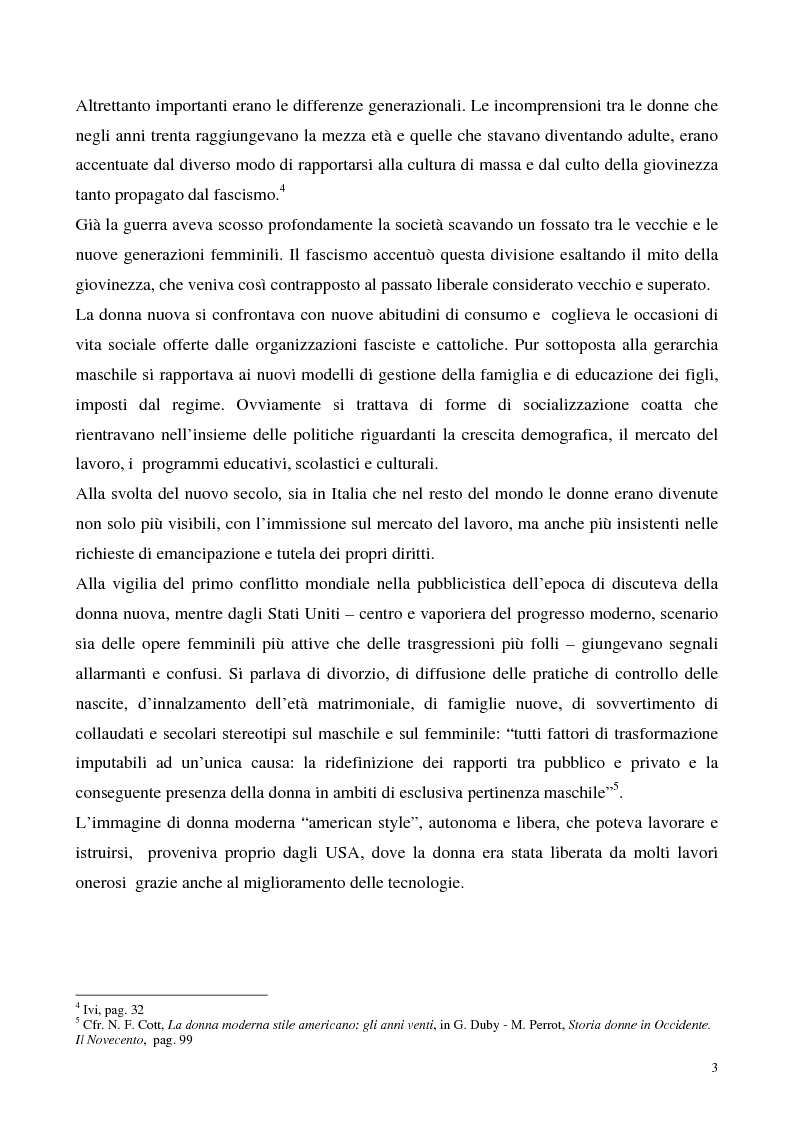 Anteprima della tesi: Le donne e il fascismo, Pagina 3