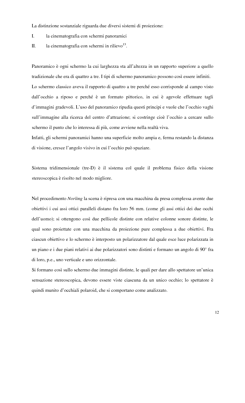 Anteprima della tesi: Il settore cinematografico large format. Il caso Imax., Pagina 12