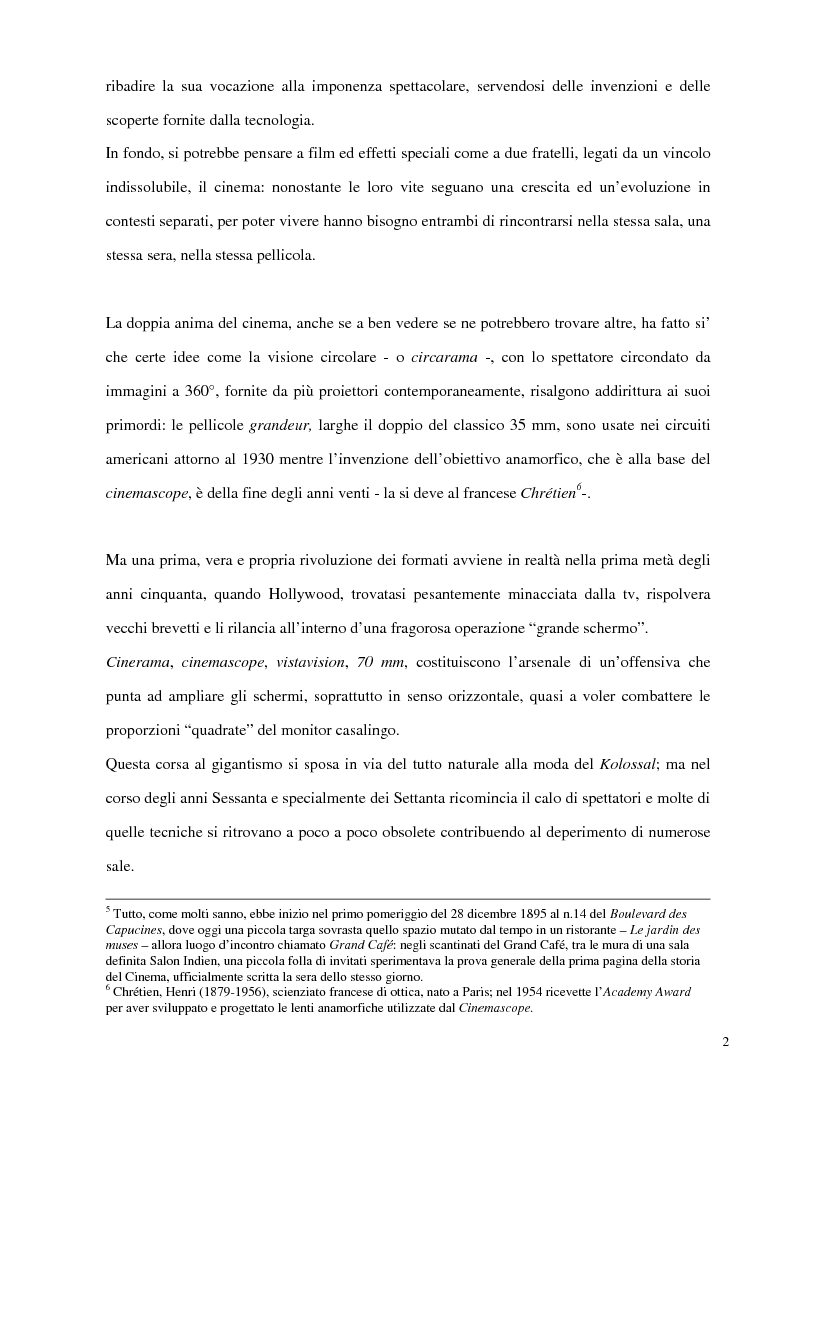 Anteprima della tesi: Il settore cinematografico large format. Il caso Imax., Pagina 2