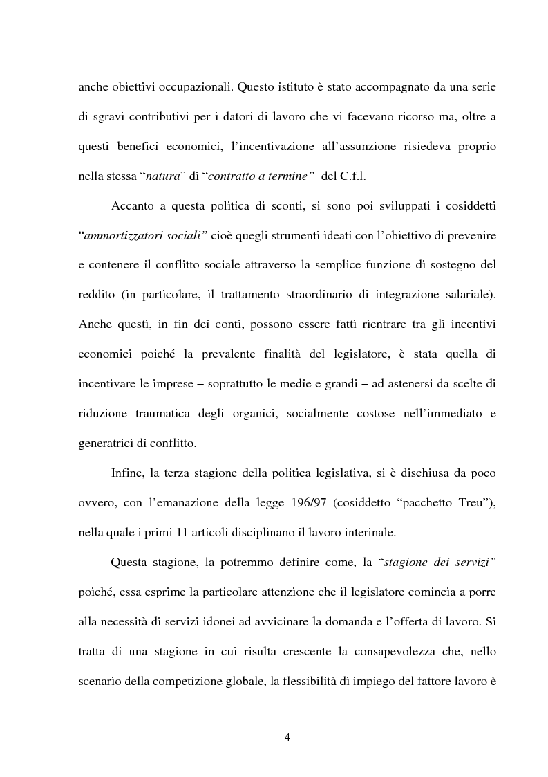 Anteprima della tesi: Il lavoro temporaneo fra flessibilità e tutela, Pagina 8