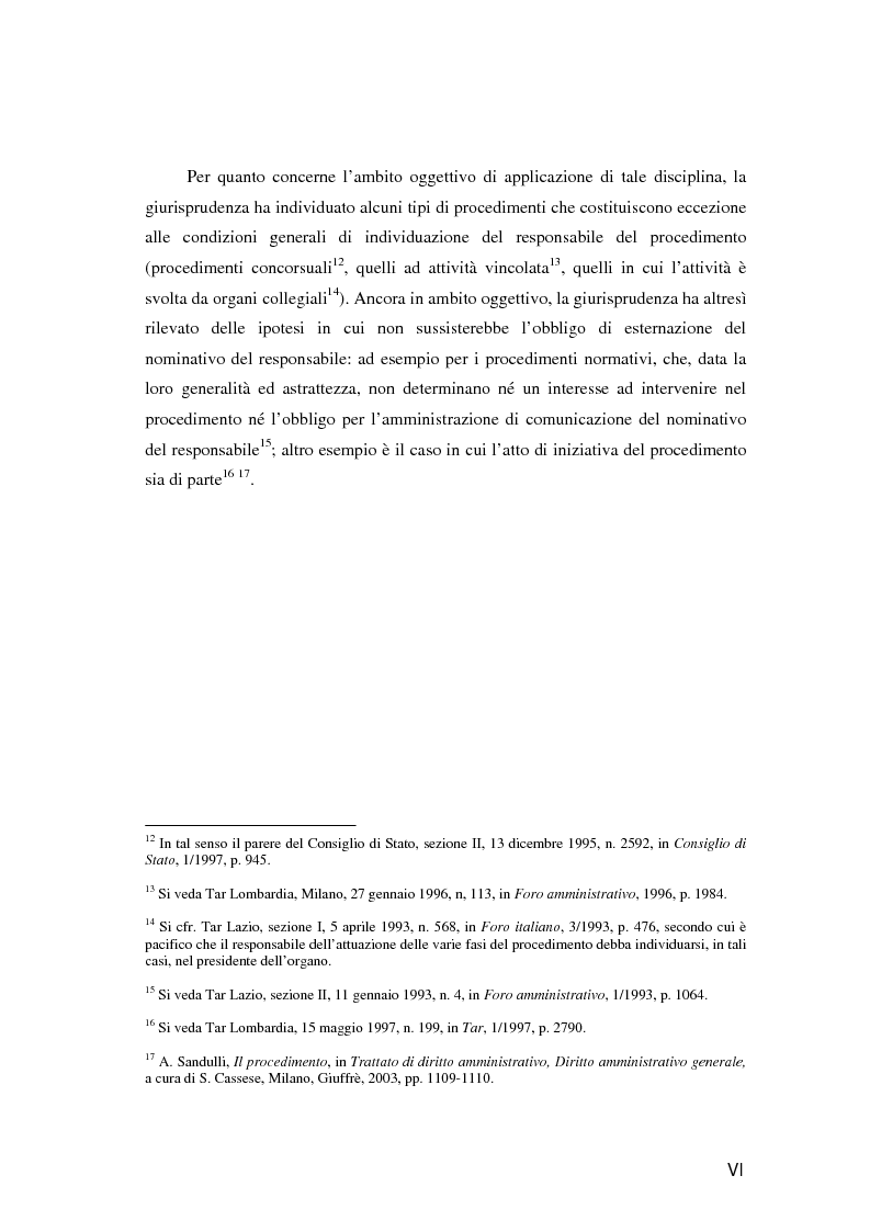 Anteprima della tesi: Il responsabile del procedimento amministrativo, Pagina 5