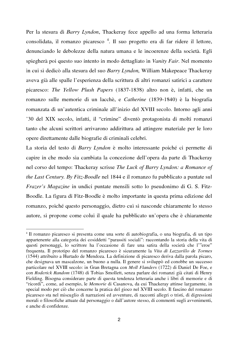 Anteprima della tesi: Barry Lyndon tra letteratura e cinema, Pagina 2
