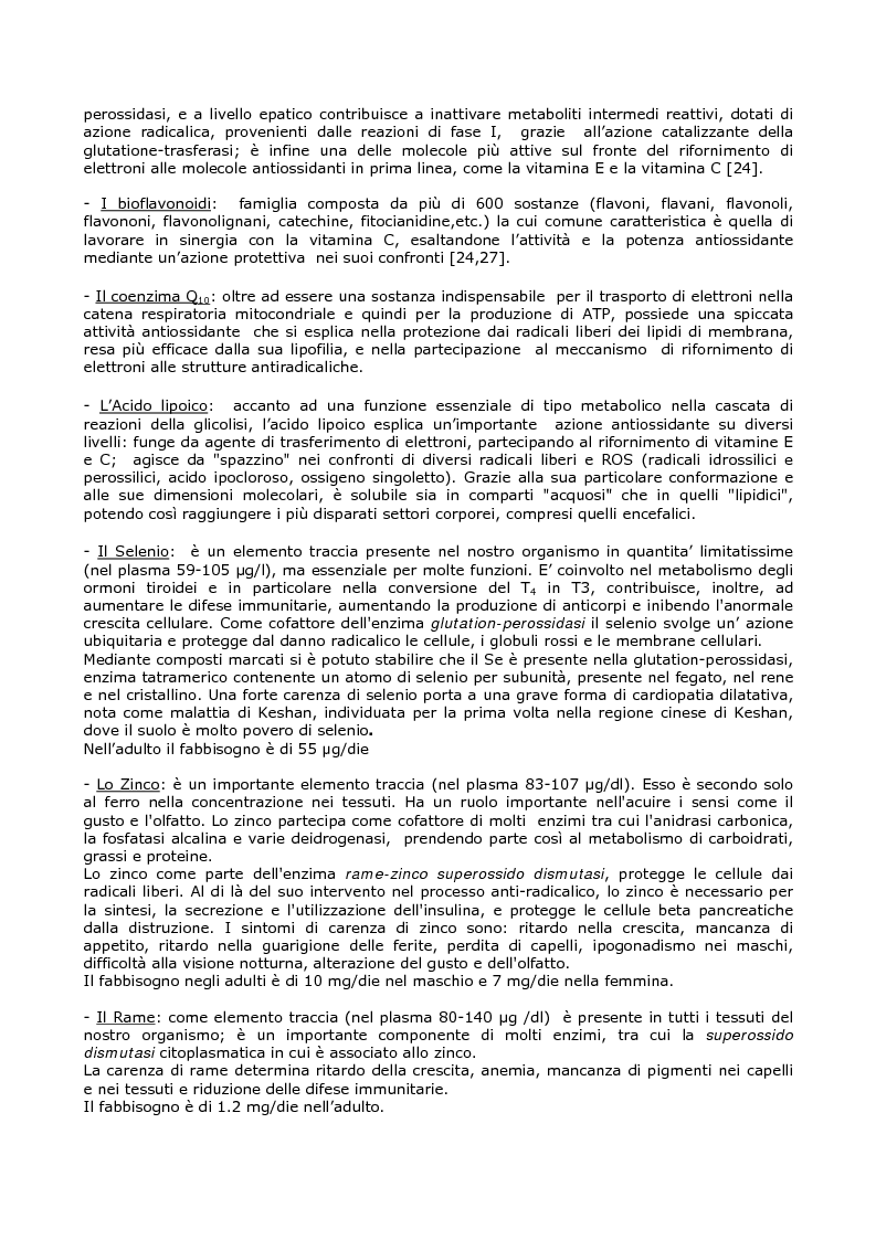 Anteprima della tesi: Efficacia del modello alimentare mediterraneo sulla protezione da stress ossidativo nei diabetici, Pagina 4