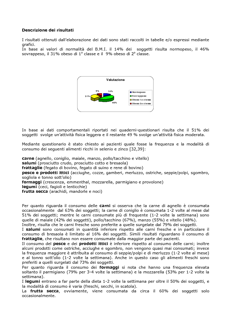 Anteprima della tesi: Efficacia del modello alimentare mediterraneo sulla protezione da stress ossidativo nei diabetici, Pagina 9