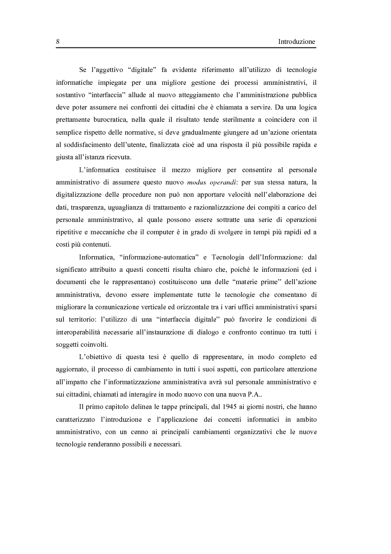 Anteprima della tesi: L'interfaccia digitale della Pubblica Amministrazione, Pagina 2