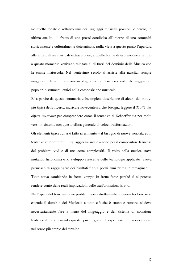 Anteprima della tesi: Pierre Schaeffer e l'oggetto sonoro, Pagina 10