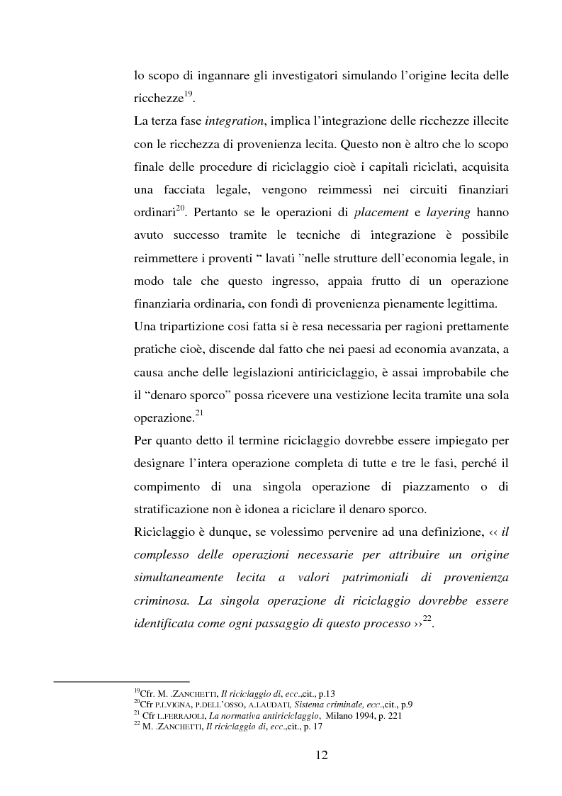 Anteprima della tesi: Evoluzione della normativa antiriciclaggio dalla legge n. 197/1991 alle questioni poste con il c.d. ''scudo fiscale'', Pagina 9
