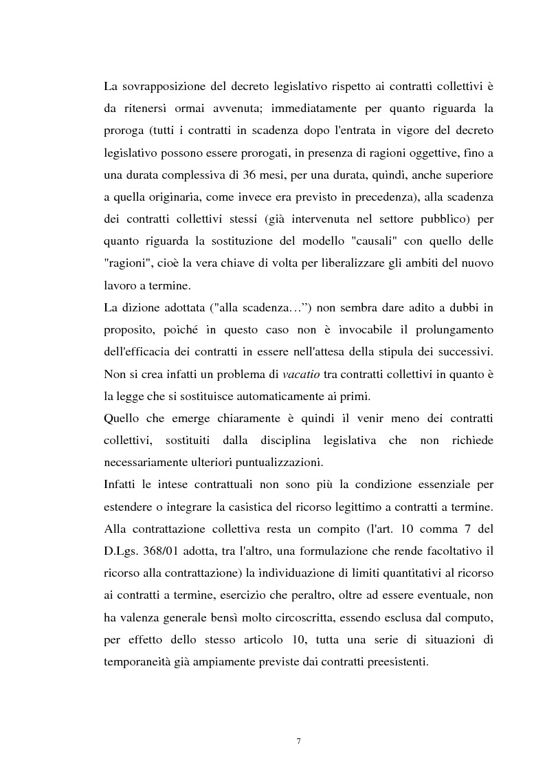 Anteprima della tesi: Il contratto a termine nel pubblico impiego, Pagina 5