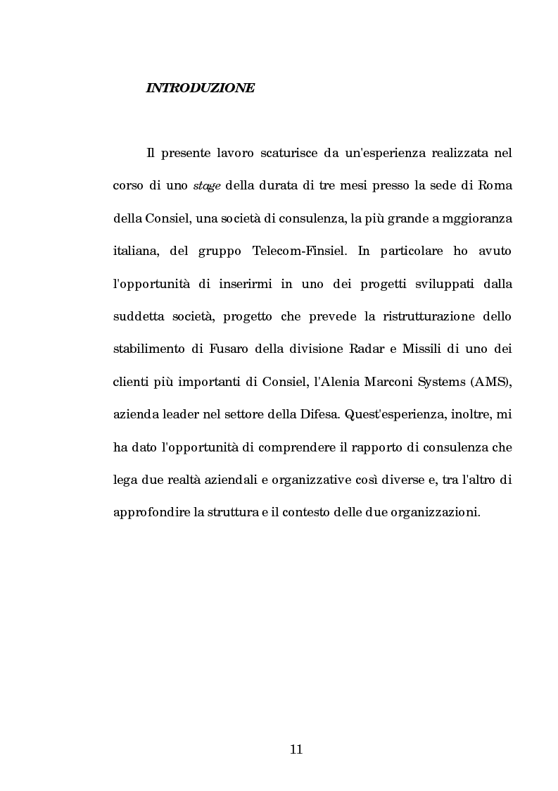 Anteprima della tesi: La progettazione e la comunicazione formativa nelle imprese - il caso Consiel-Alenia Marconi System -, Pagina 6