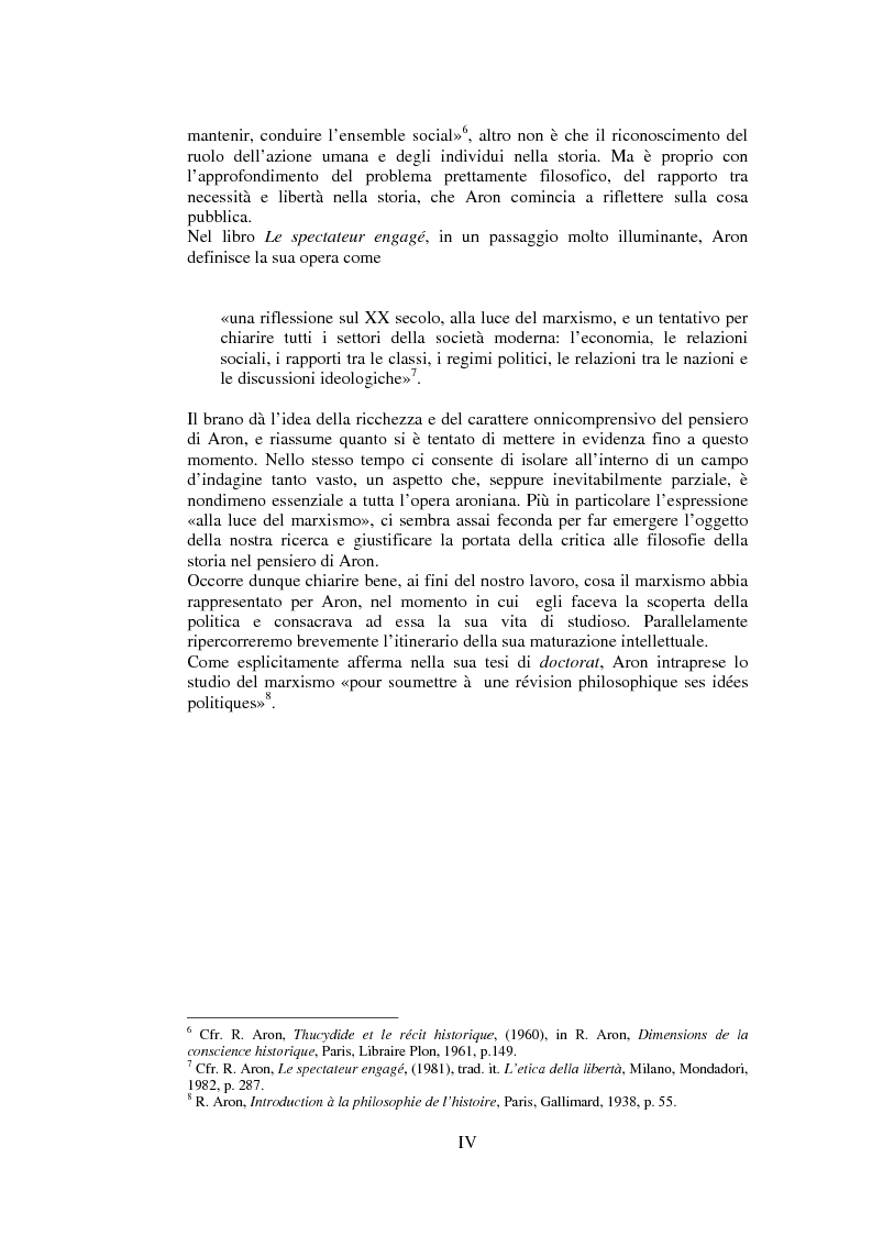 Anteprima della tesi: Filosofie della storia e filosofia critica della storia nel pensiero di Raymond Aron, Pagina 3