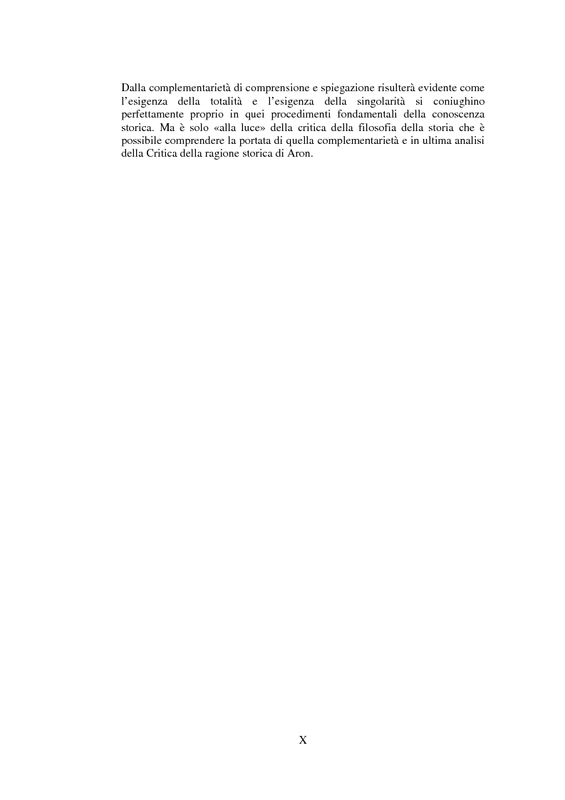 Anteprima della tesi: Filosofie della storia e filosofia critica della storia nel pensiero di Raymond Aron, Pagina 9