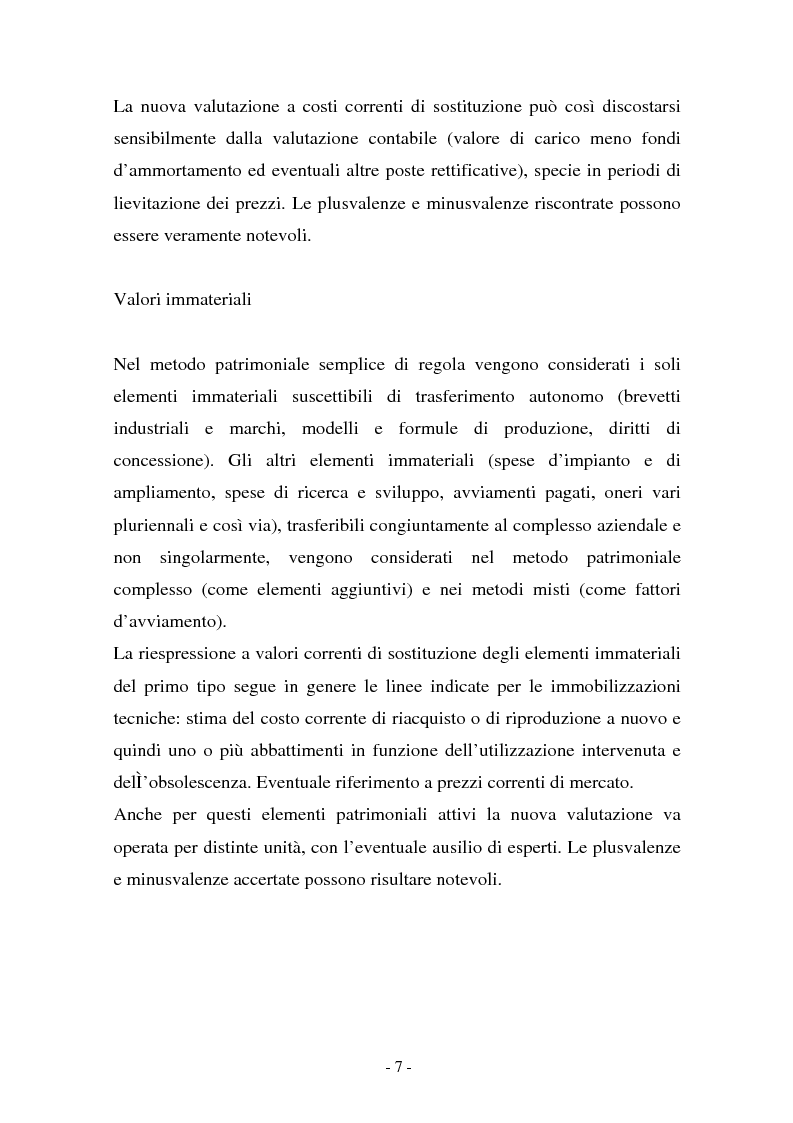 Anteprima della tesi: Valutazione di cessione di agenzie di viaggio: un caso, Pagina 7