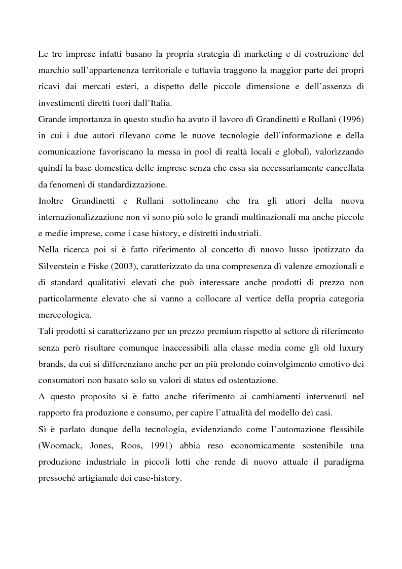 Anteprima della tesi: La valorizzazione del territorio come strategia competitiva nel mercato globale del lusso. I casi Artigiana Sartoria Veneta, Salviati e Cipriani Industria, Pagina 2